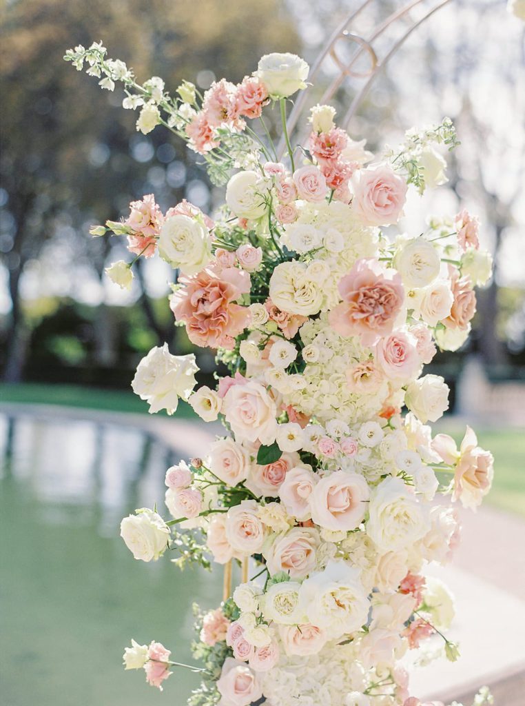Ceremony details from a wedding at Chateau de Tourreau