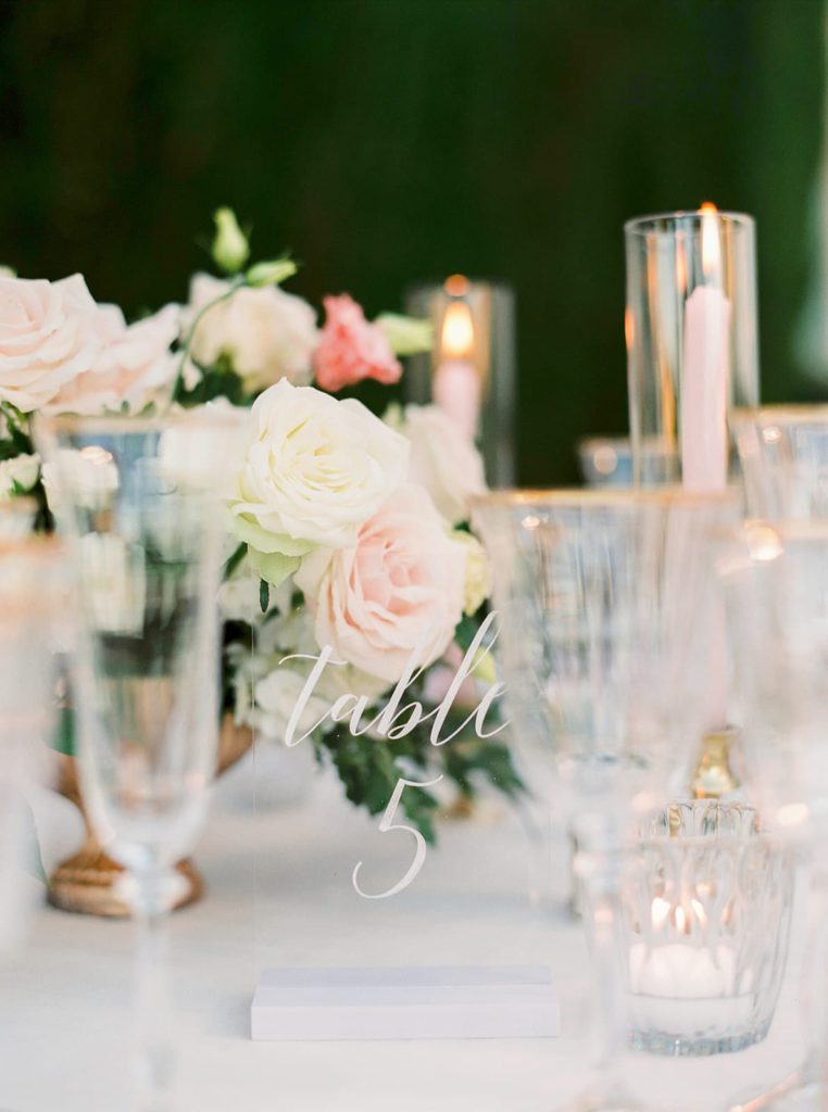 decor from a wedding at Chateau de Tourreau