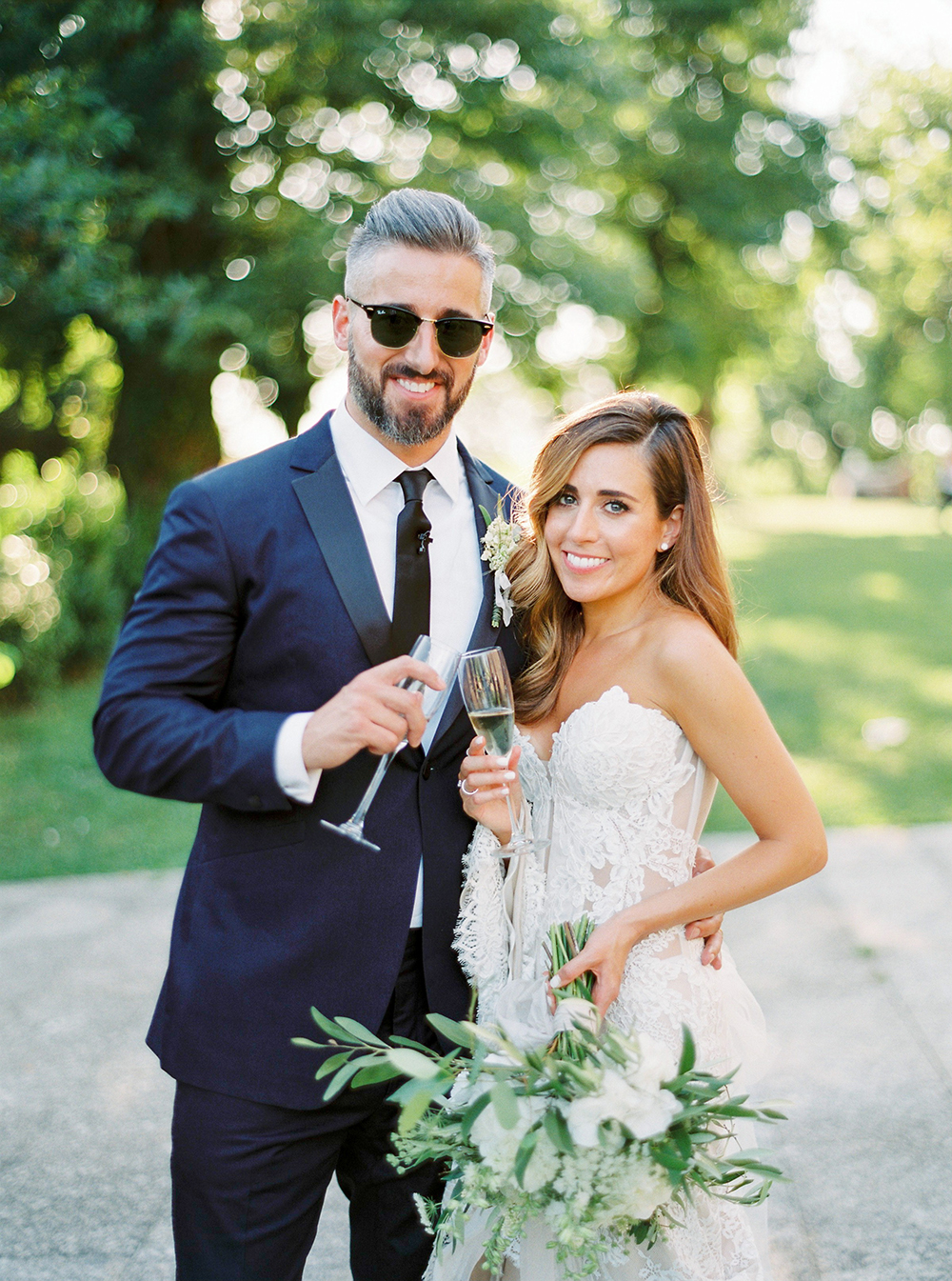 newlyweds from a destination wedding in portugal