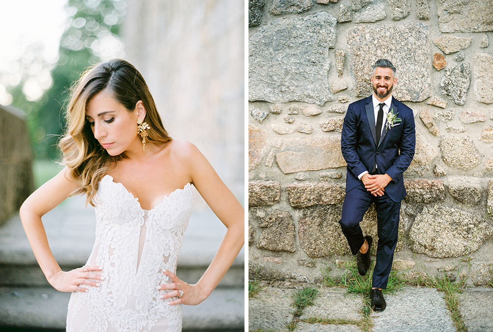 couple photos from a destination wedding in portugal