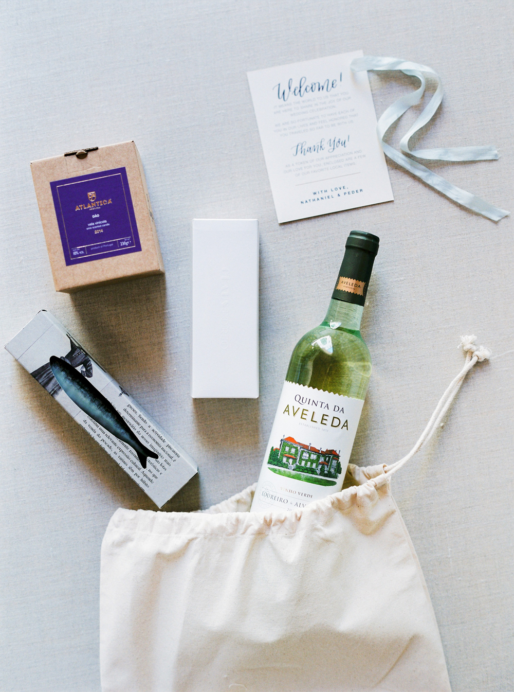 Welcome bag from a wedding in Portugal