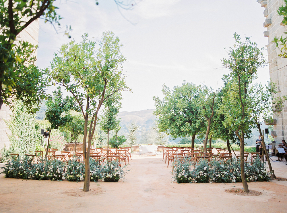 Ceremony area on an old monastery in Portugal