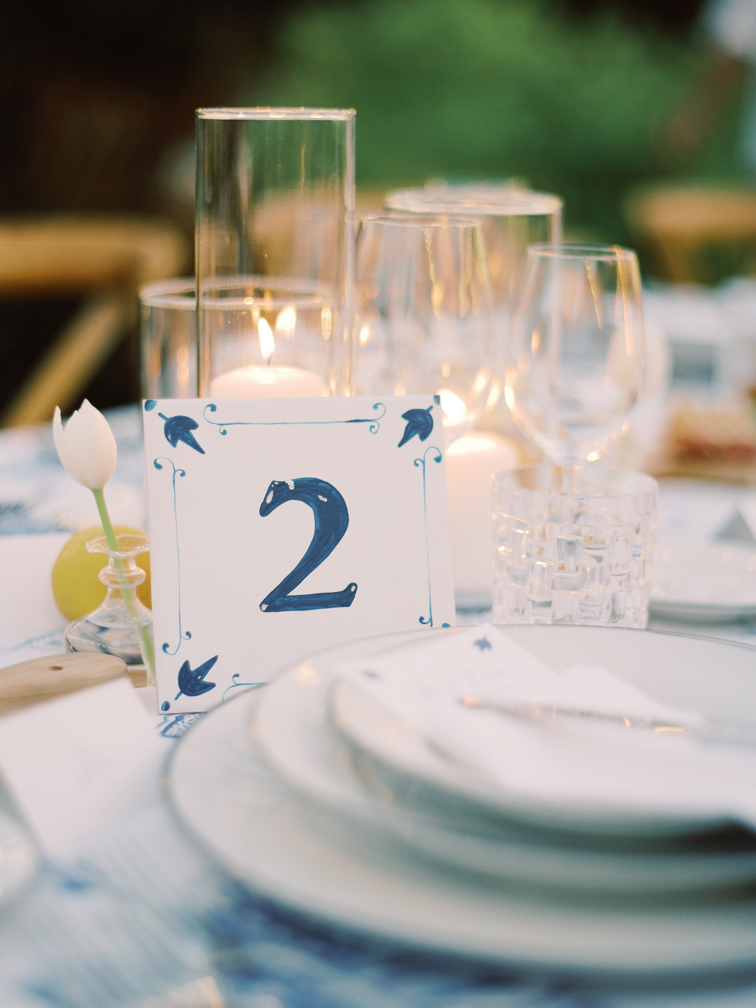 Fall wedding table decor