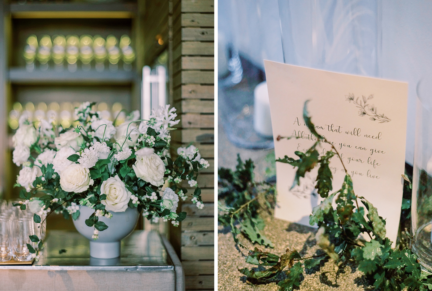 Fall wedding flowers decor