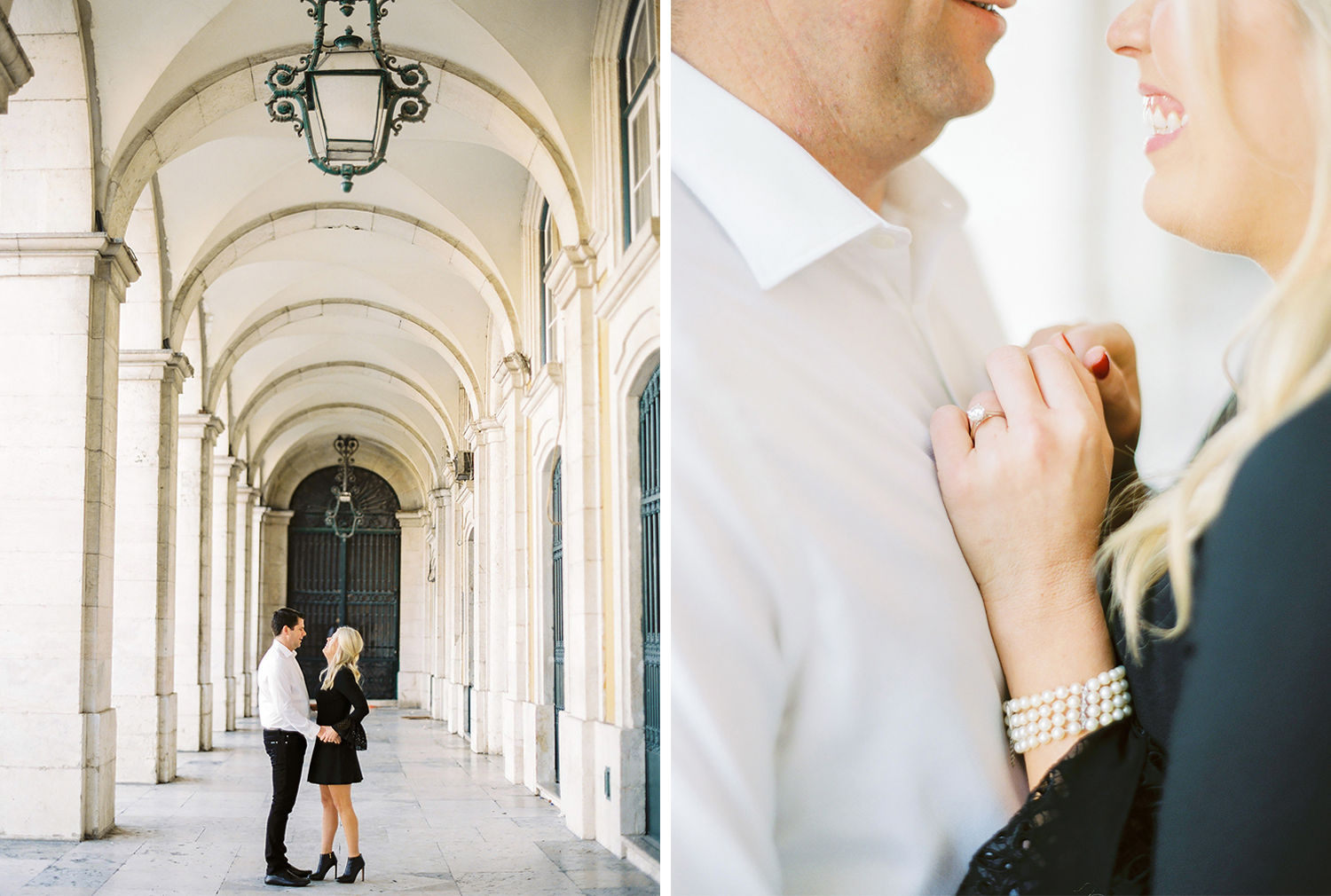 Romantic engagement session in Lisbon