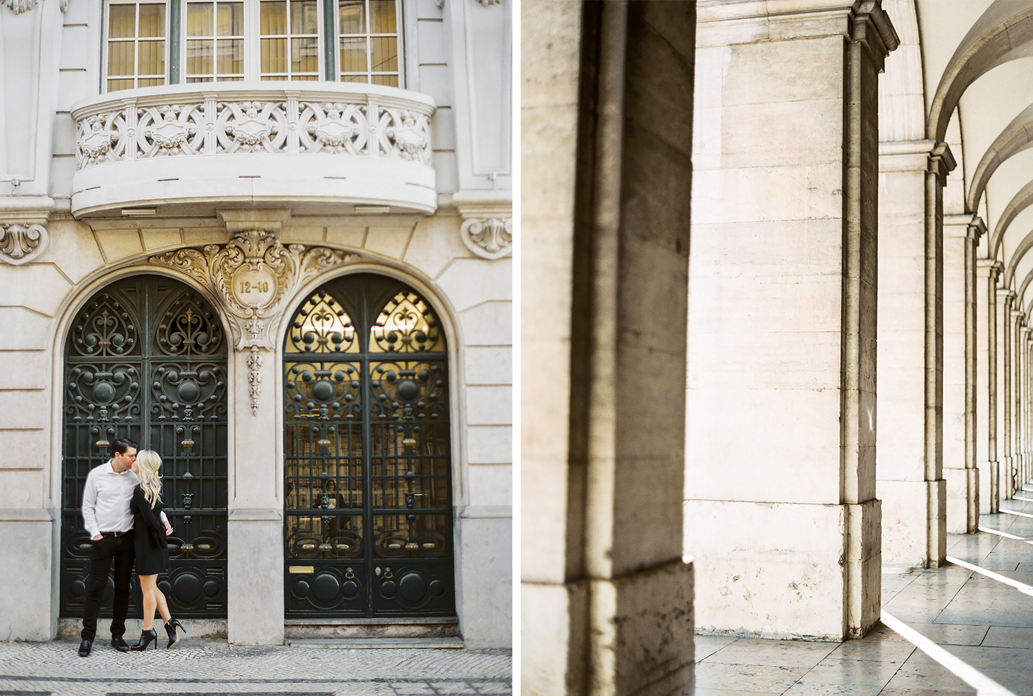 Romantic engagement session in Lisbon