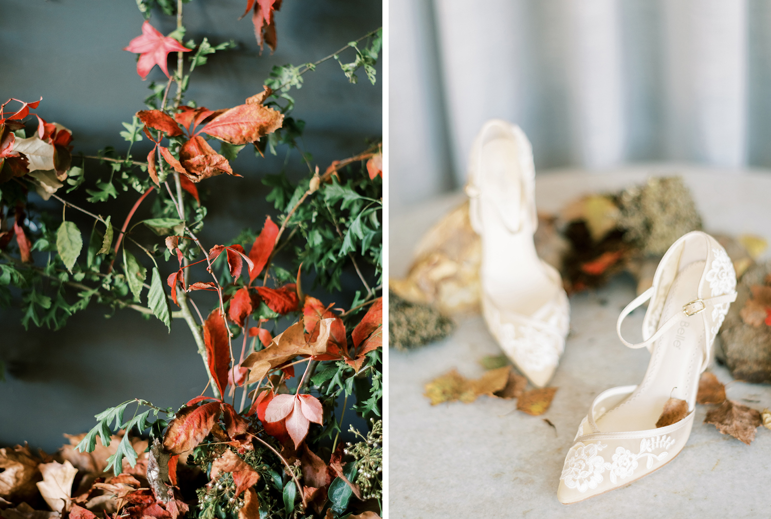 Bridal shoes inspiration at Something Blue workshop, creative direction and styling by Brancoprata
