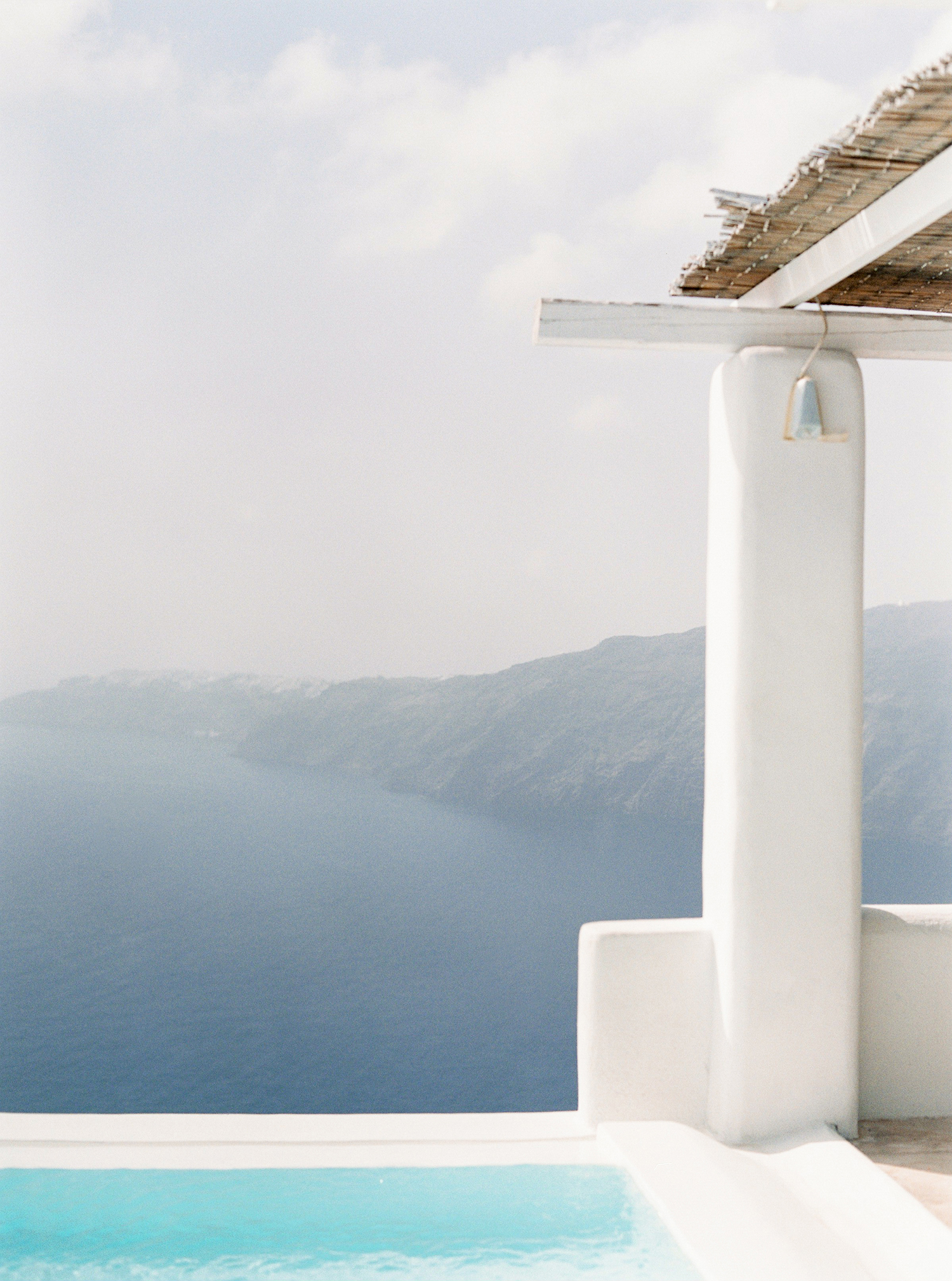 Traveling to Santorini in Greece