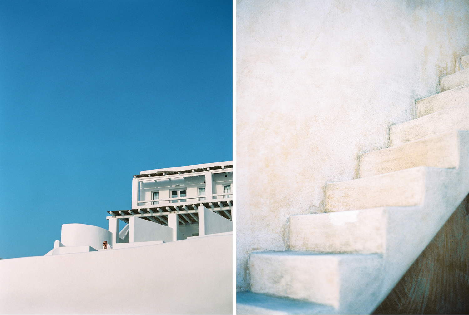 Traveling to Santorini in Greece
