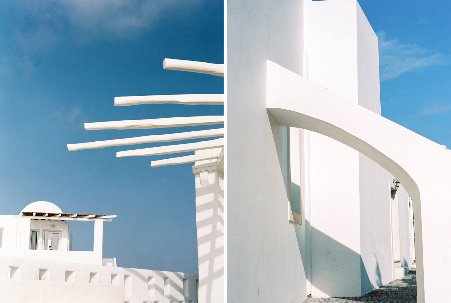 Impressive architecture in Santorini, Greece.