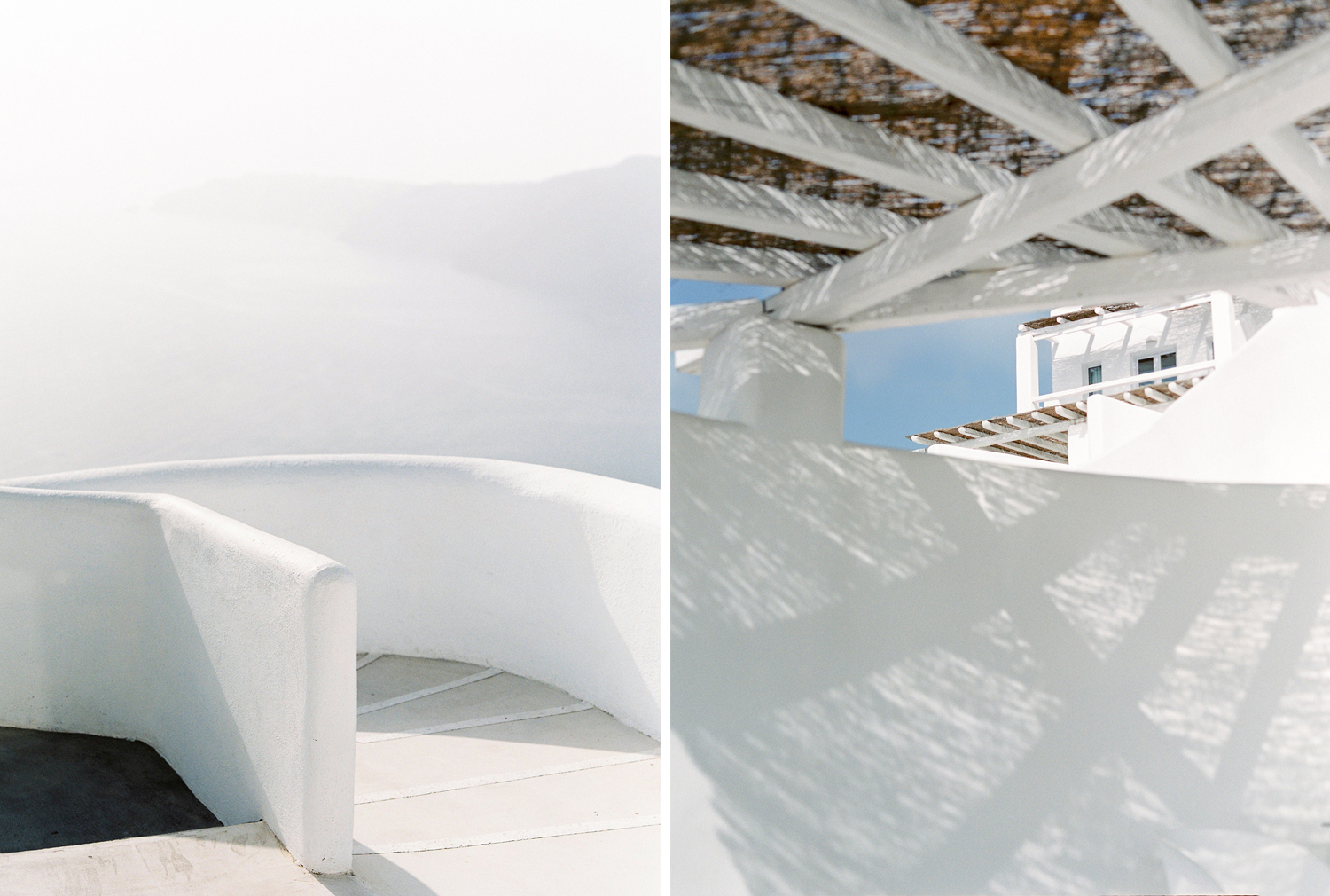 Traveling to Santorini in Greece